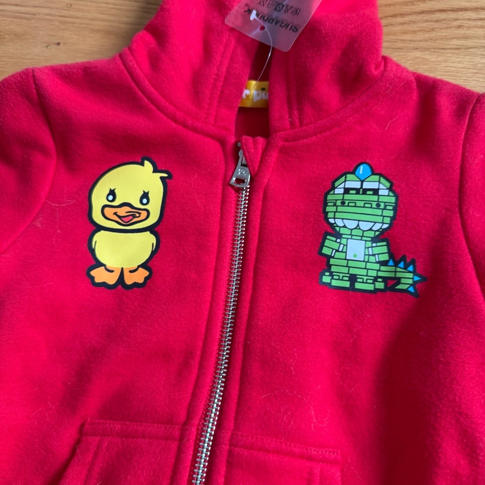Sugarland Lego Box Unisex Kids Red Full Zip Jacket Size 85 / 2T NWT - Picture 2 of 5